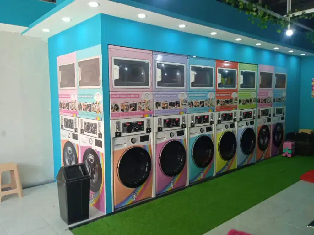 PAKET USAHA LAUNDRY COIN SELF SERVICE