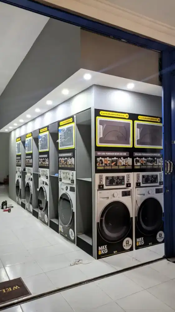 PAKET USAHA LAUNDRY COIN SELF SERVICE BALI