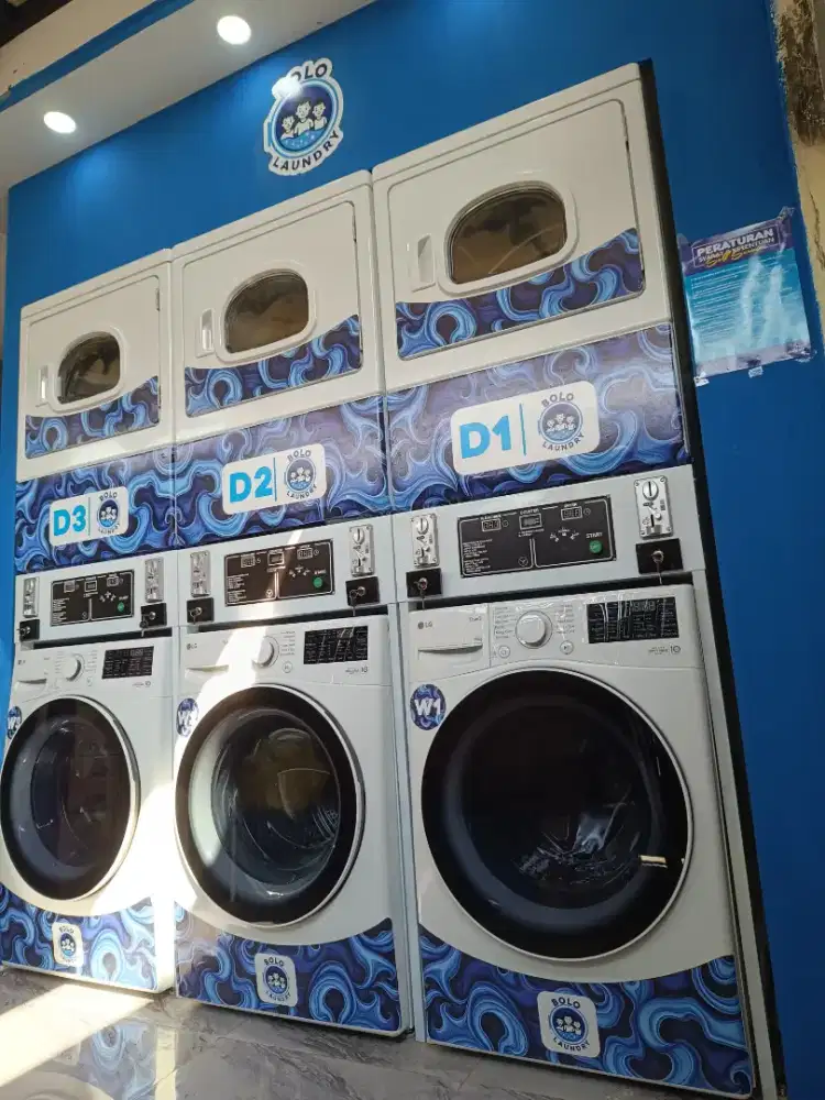 PAKET USAHA LAUNDRY COIN SELF SERVICE