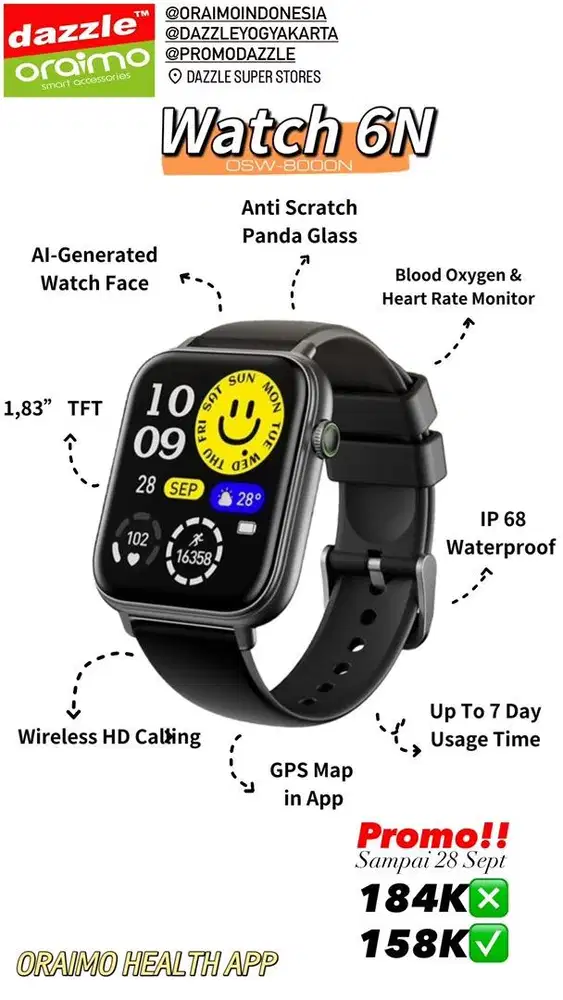 Smartwatch Oraimo OSW-8000N