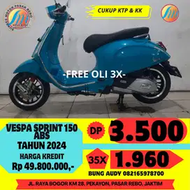 PIAGGIO VESPA SPRINT ABS TAHUN 2024 BISA CASH KREDIT ATAU TUKAR TAMBAH