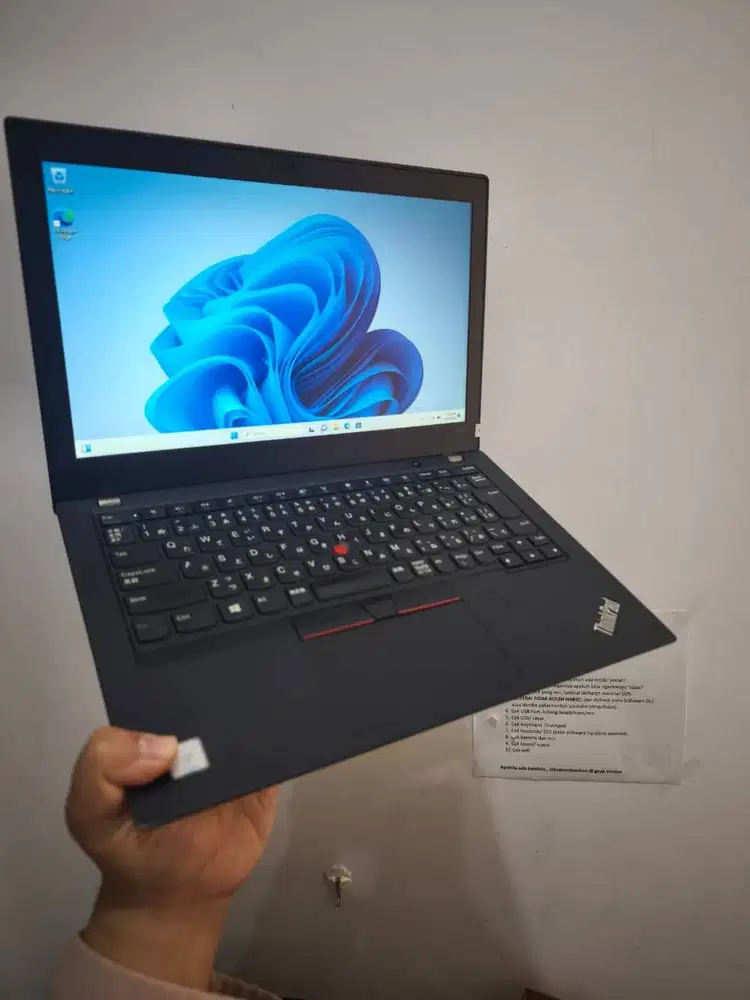LAPTOP LENOVO X280 CORE I5 GEN 8 SSD GARANSI FULL APK WIN 11