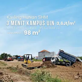 Kavling Potensi Kost SHM di Kartasura - 3 Menit dari Kampus UIN