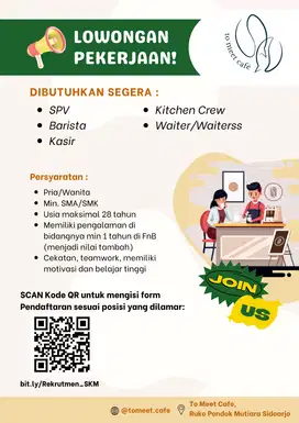 CAFE CREW - TO MEET CAFE (RUKO PONDOK MUTIARA SIDOARJO)