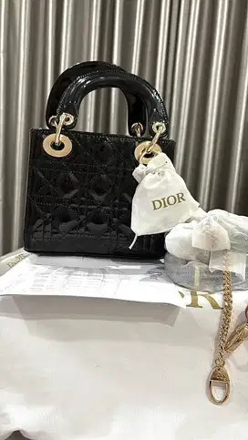LADY DIORE SMALL 20 gold hardware