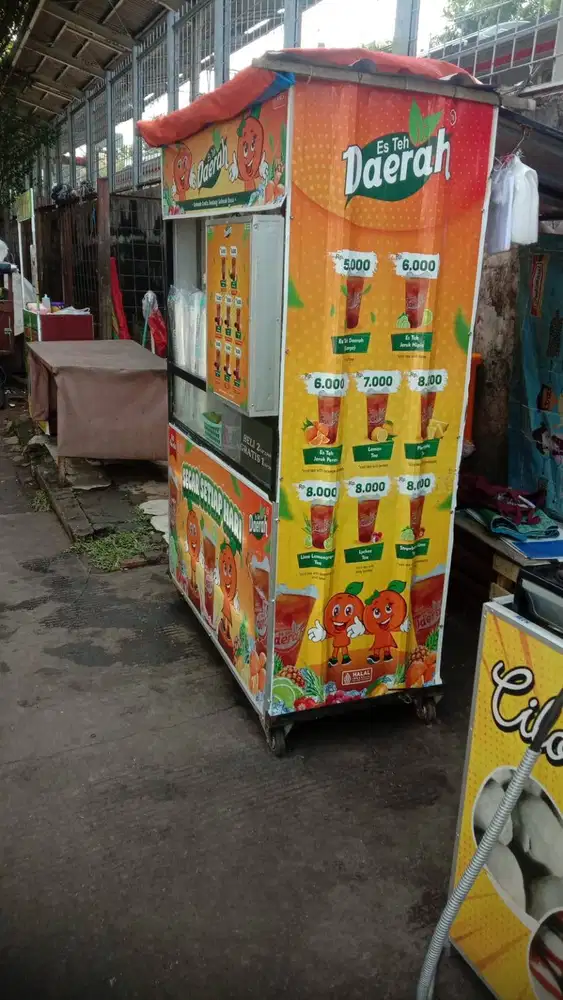 Jaga stand es teh kaki lima