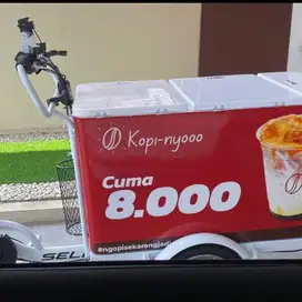Gerobak Listrik Selis Jualan minuman keliling