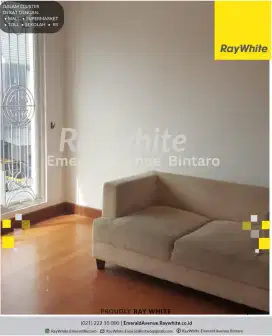 DISEWAKAN RUMAH 2 LANTAI BAGUS SIAP HUNI DI EMERALD RESIDENCE BINTARO