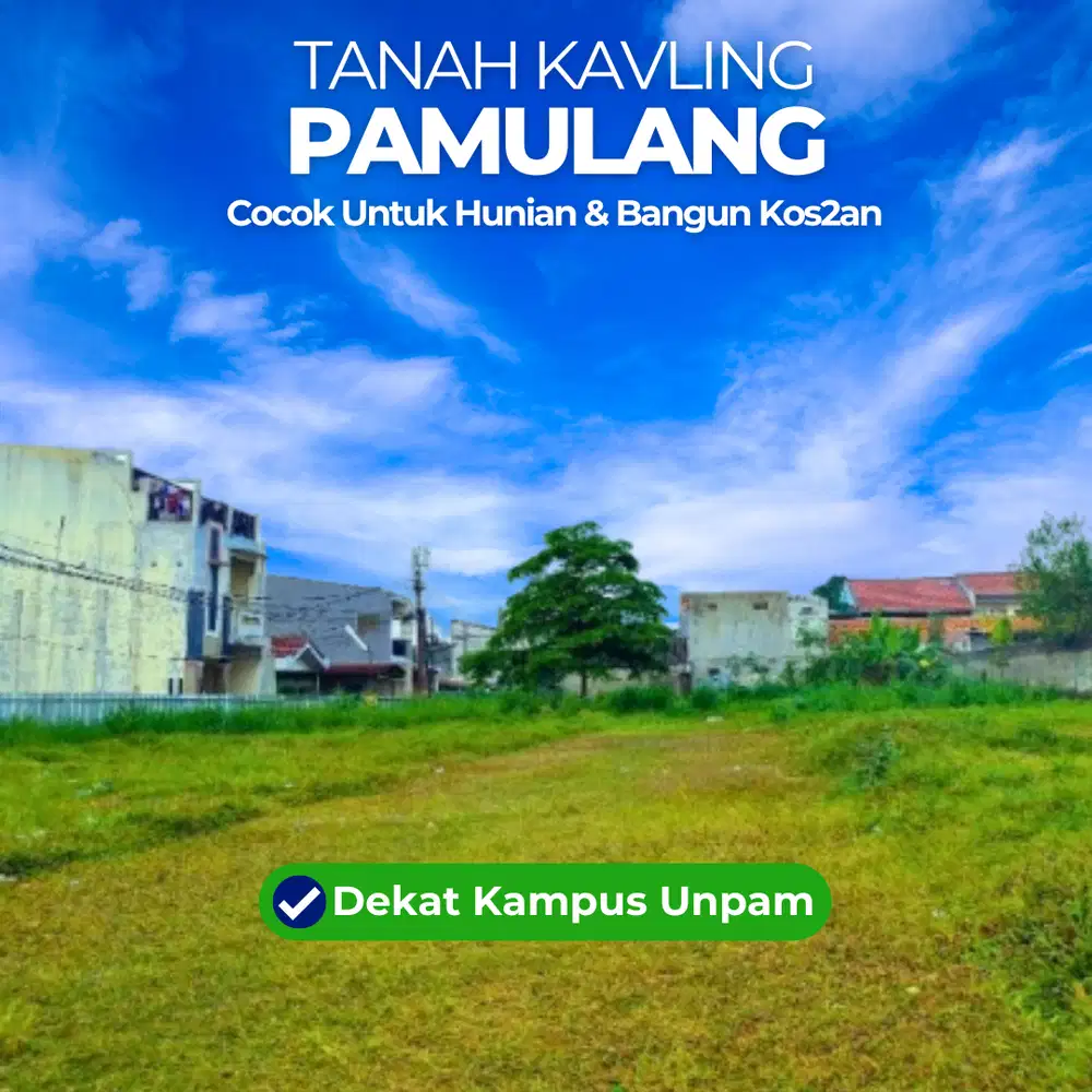 Tanah Kavling Pamulang, Cocok Untuk Hunian & Bangun Kos2an