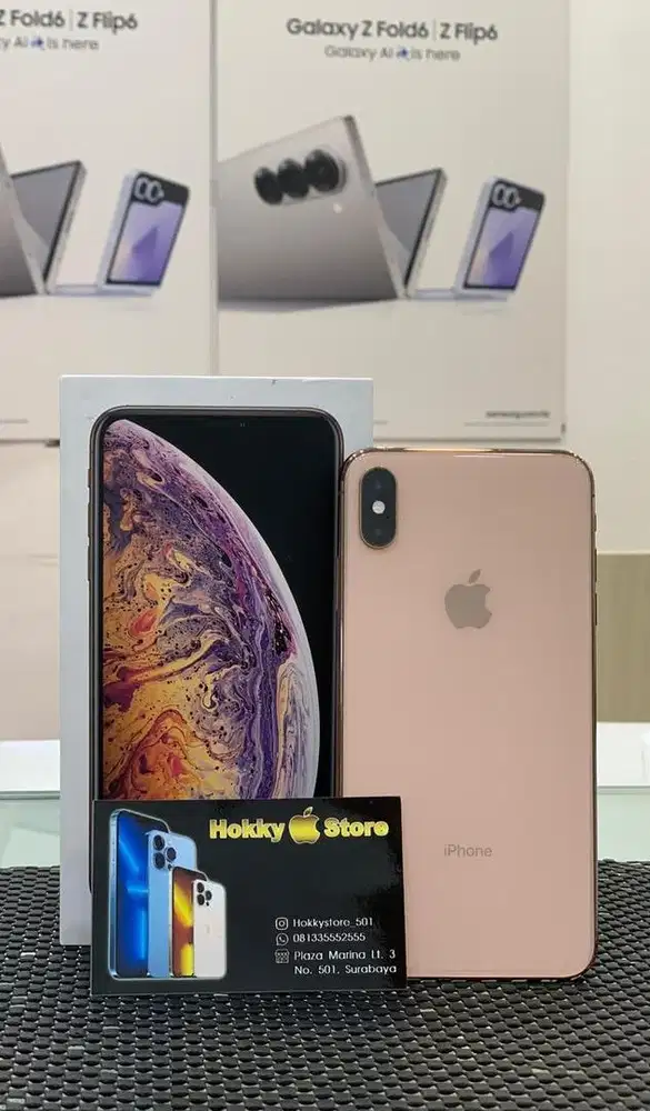 Iphone Xsmax/256gb Gold ex inter batrai sudah diganti