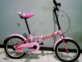 Dijual sepeda lipat EXOTIC ANAK msih bgus ban msih tebal tinggal pakai