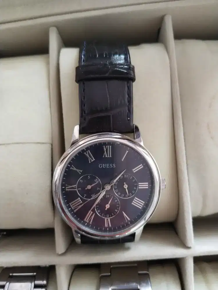 Jam tangan guess asli original tali kulit