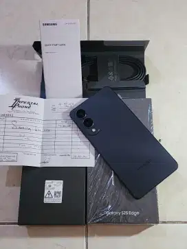 Samsung S25 Edge 5G 12/256Gb, warna Hitam SEIN, 1 bulan pakai, 99,9%