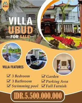 FOR SALE VILLA LOKASI UBUD