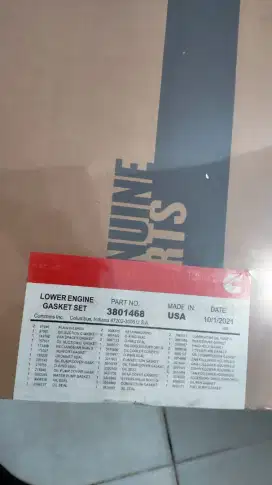 Dijual lower engine gasket set
