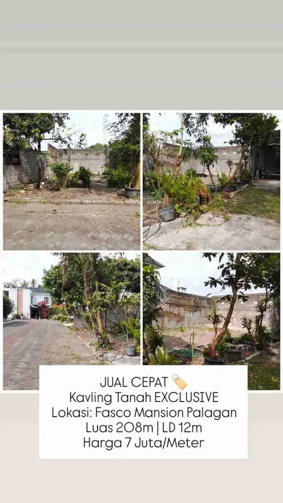 JUAL CEPAT Kavling Tanah EXCLUSIVE di Perumahan Fasco Mansion Palagan Sleman
