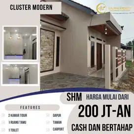 Rumah cantik 2 kamar akses strategis bebas banjir dekat jalan utama