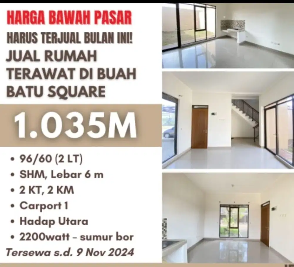 Termurah Rumah minimalis 2 lantai buah bati square bandung