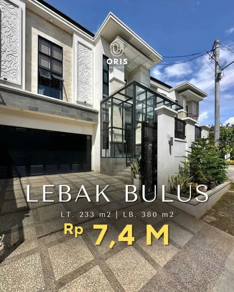 Rumah Cantik 2 Lantai Ada Private Pool di Lebak Bulus Jakarta Selatan