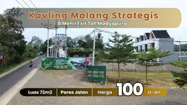 Tanah Strategis Kedungrejo – Akses Mudah Exit Tol Malang 100 Jutaan