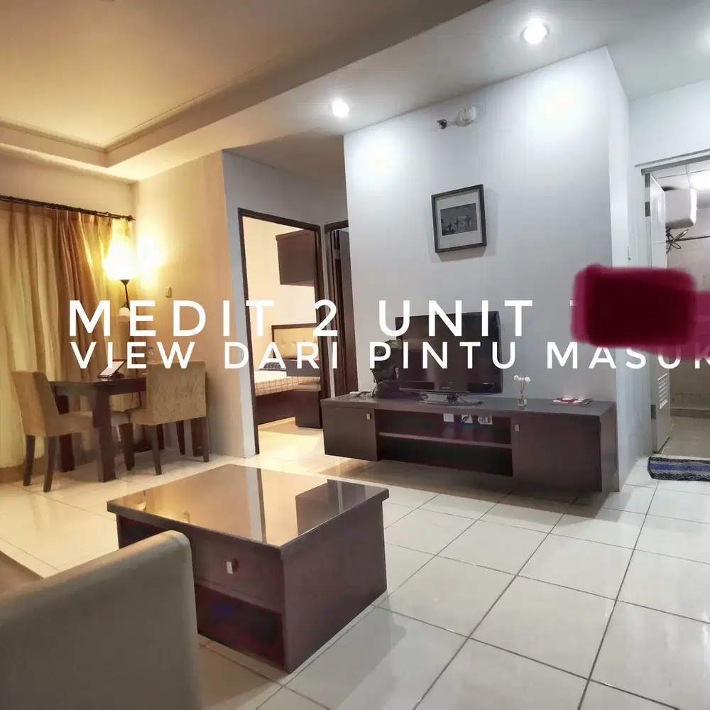 Dijual furnish tipe 2br apt mediterania garden residence 2