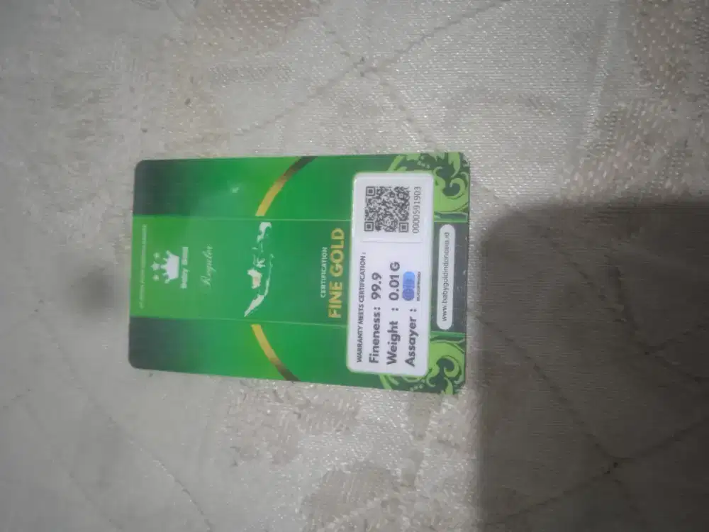 Dijual cepat logam mulia 30pcs 0,001g