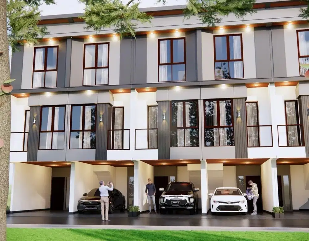 DIJUAL RUMAH MODERN 3 LANTAI ADA KOLAM RENANG DI RAWASARI JAKARTA