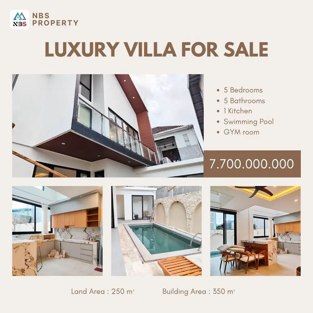 FOR SALE LUXURY VILLA BRAND NEW AT KEROBOKAN, BADUNG, BALI