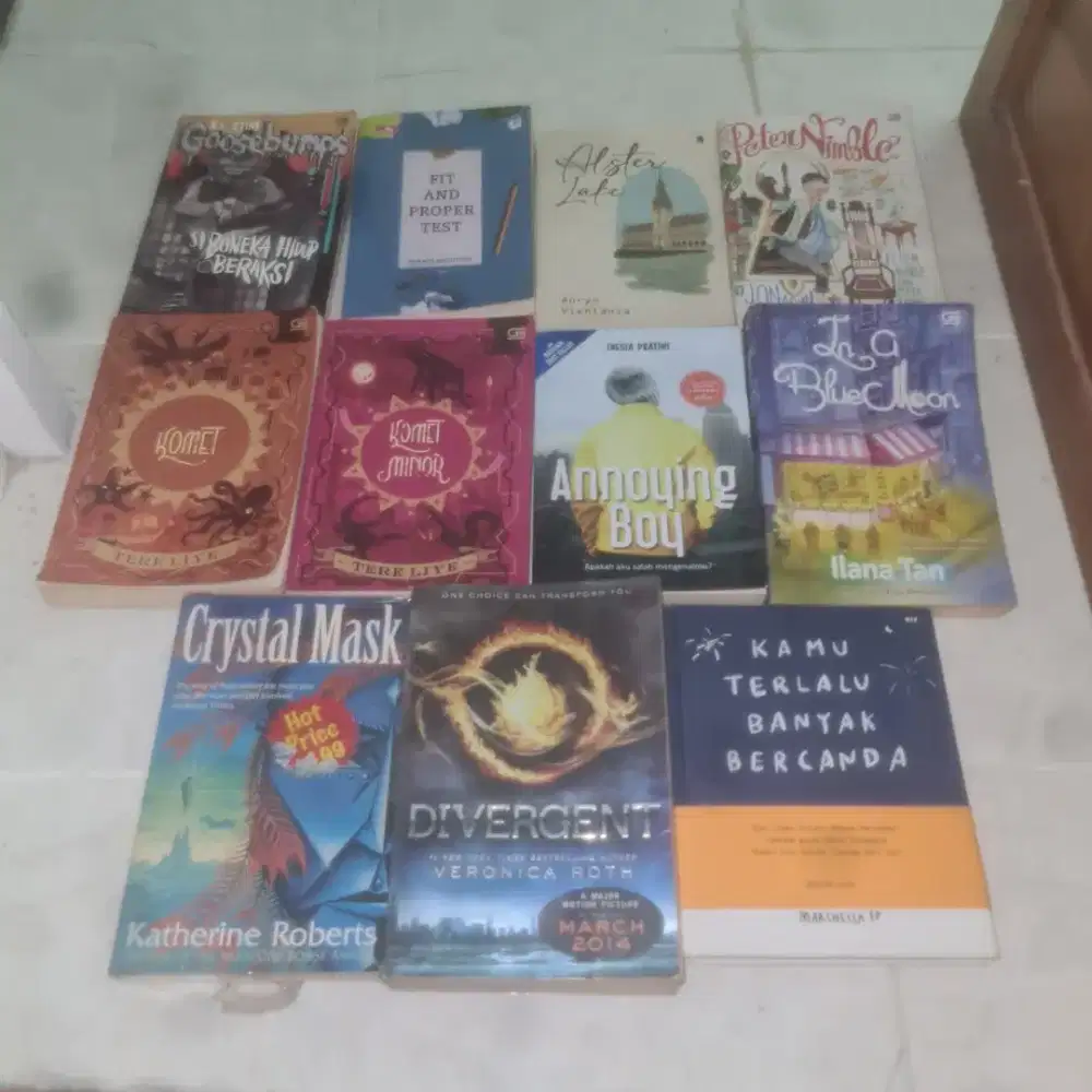 BUKU NOVEL , BISNIS, BELAJAR (kondisi bekas)