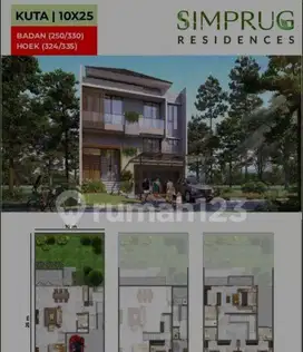 Dijual cepat Rumah simprug residences pik2
