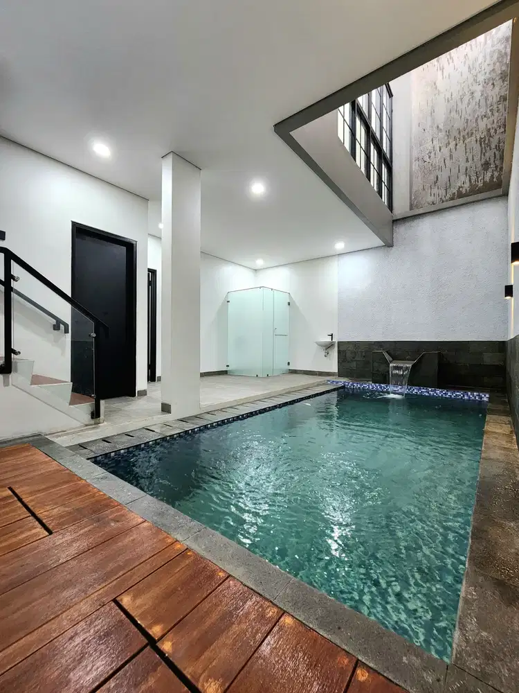 DIJUAL RUMAH BARU DESIGN MODERN PRIVATE POOL SIAP HUNI DI CILANDAK
