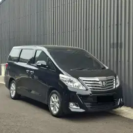Toyota Alphard G 2.4 AT  ATPM. Tahun 2012. Hitam. Low km. Perfect cond