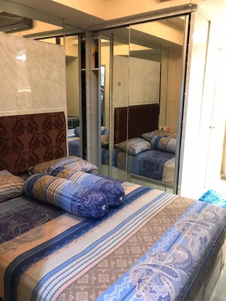 disewa unit apartemen green lake sunter,studio,furnished,lantai rendah