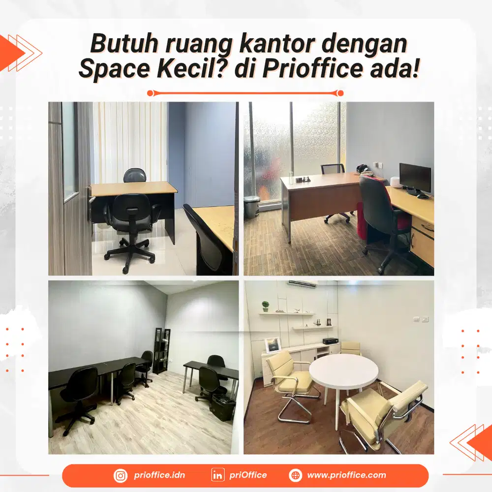 Kantor Siap Pakai, Nyaman & Fasilitas Lengkap