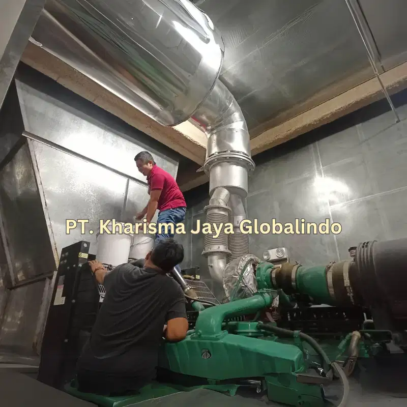 Silencer Muffler Genset dan Instalasi
