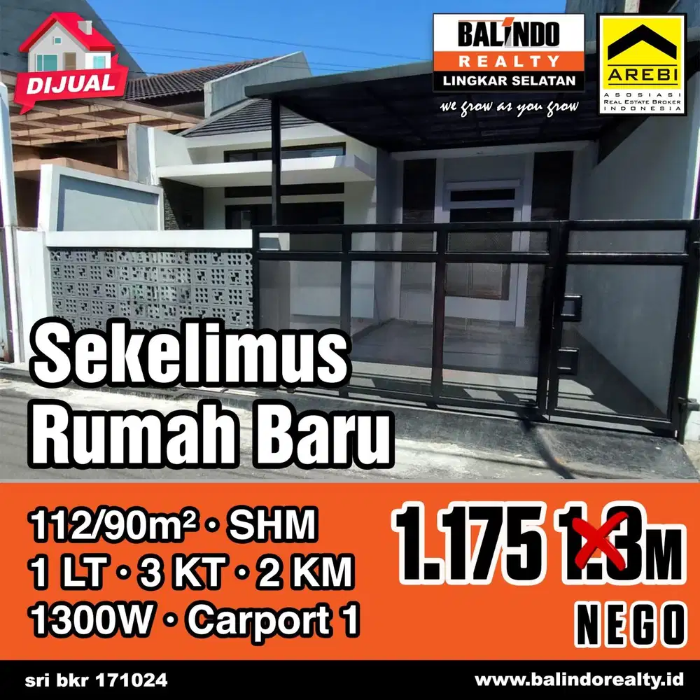 Dekat Batununggal Bandung Kota,New, Minimalis, Harga Di Bawah Pasar