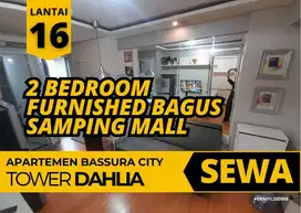 Sewa 3 Bulanan 2 Bed Furnished Bagus Samping Mall Lantai 16 Apartemen Bassura City