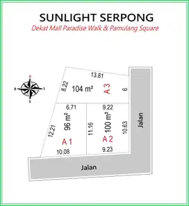 Dekat Mall Pamulang Square Free SHM Dijual Tanah Kavling Tangsel