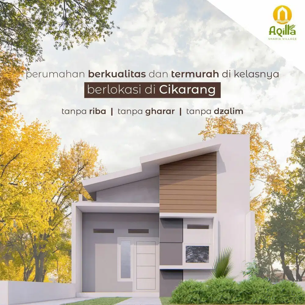 Rumah Syariah Murah Dekat Jababeka,Cuma 3 Km Dari Stasiun Krl Cikarang