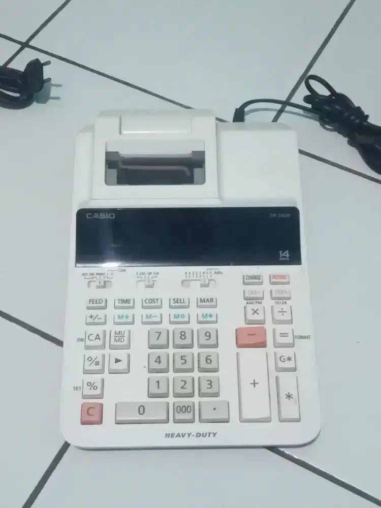 Calculator print Casio type DR 240 R