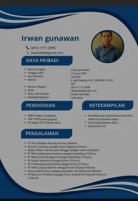 sedang mencari pekerjaan