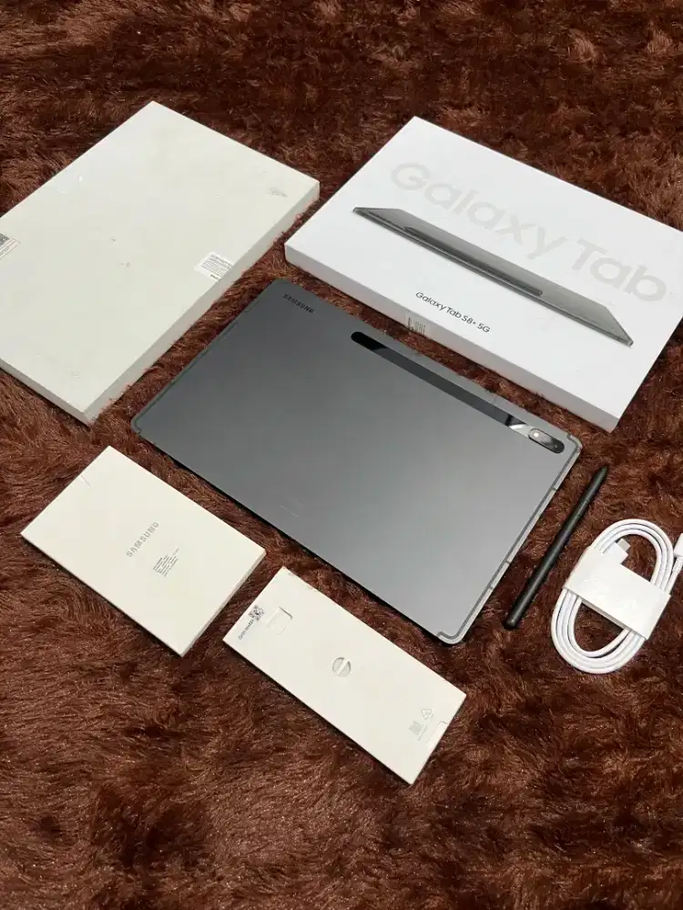Samsung Tab S8 Plus 5G 8/256GB SEIN Mulus Fullset Original - Graphite