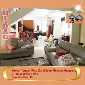 DIJUAL RUMAH DIJALAN BANGKA MAMPANG JAKARTA SELATAN