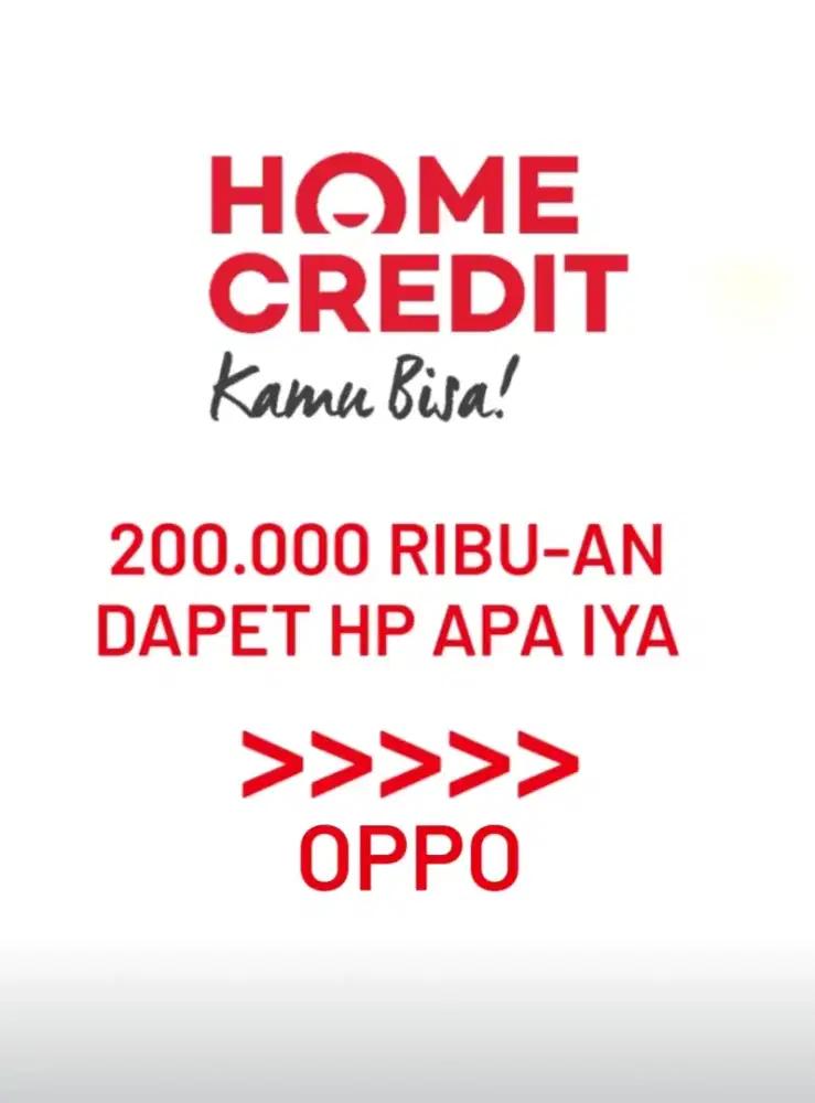 PROMO CICILAN OPPO SERIES KREDIT TANPA RIBET CUKUP KTP AJA