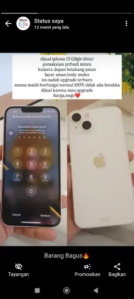 iphone 13 128 gb No minus suepr mulus