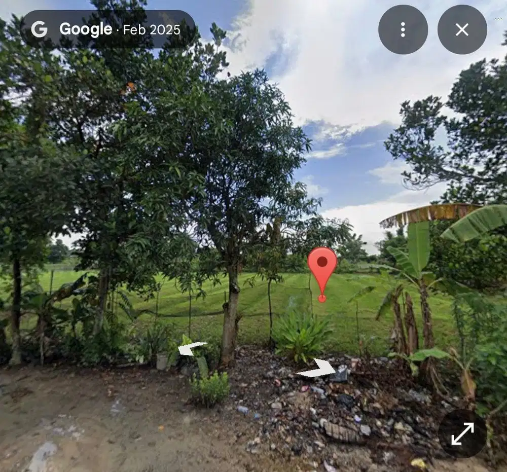 Tanah daerah jl Kubang Raya jl Madani 2436m2 300m dari Aspal
