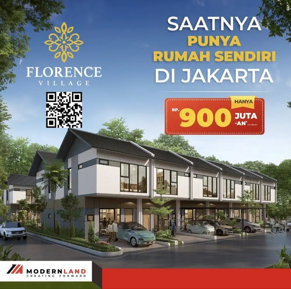 Rumah 2 Lantai Di Florence Village Jakarta Garden City