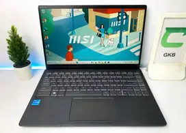 Laptop MSI modern Generasi 11 Prosesor relatif Baru Ssd 512gb bodi met