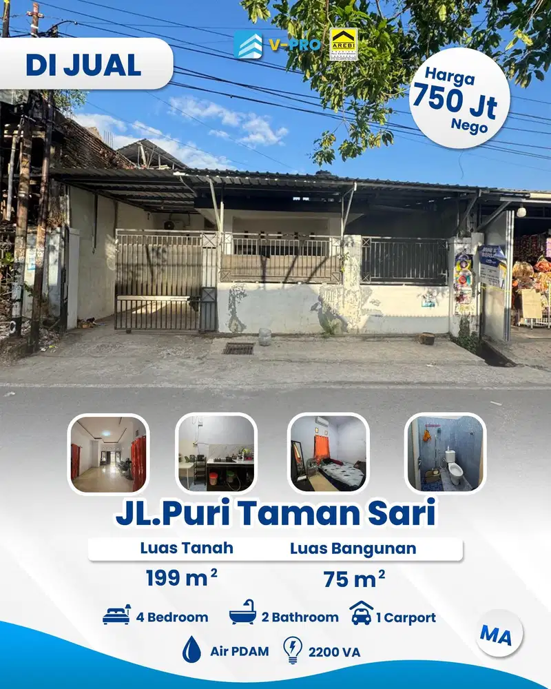 Dijual cepat rumah Puri taman sari Makasaar