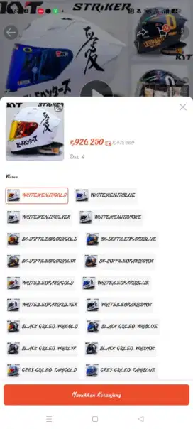 Jual Helm Kyt Striker